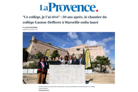 Leteissier Corriol - Agence d'architecture - Collège Defferre dans la presse